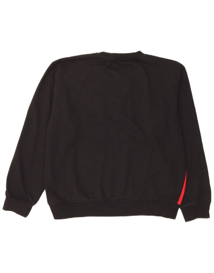 Fila Hombre Graphic Sudadera Jumper Large Negro Colorblock Poliéster