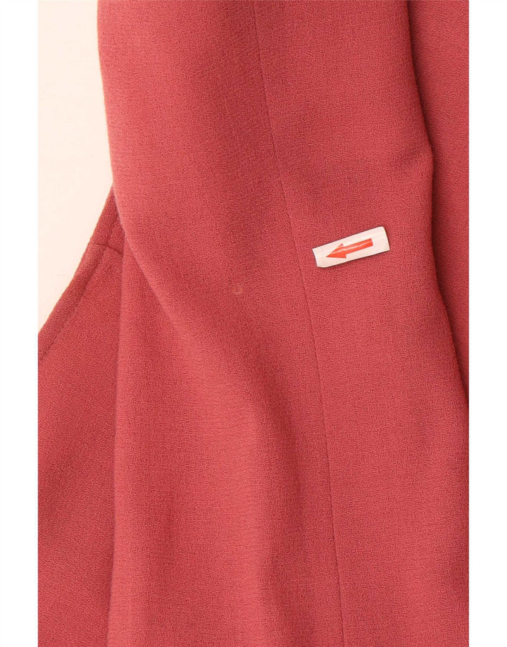 Jaeger Chaqueta Blazer de 4 Botones para Mujer UK 8 Small Pink Wool