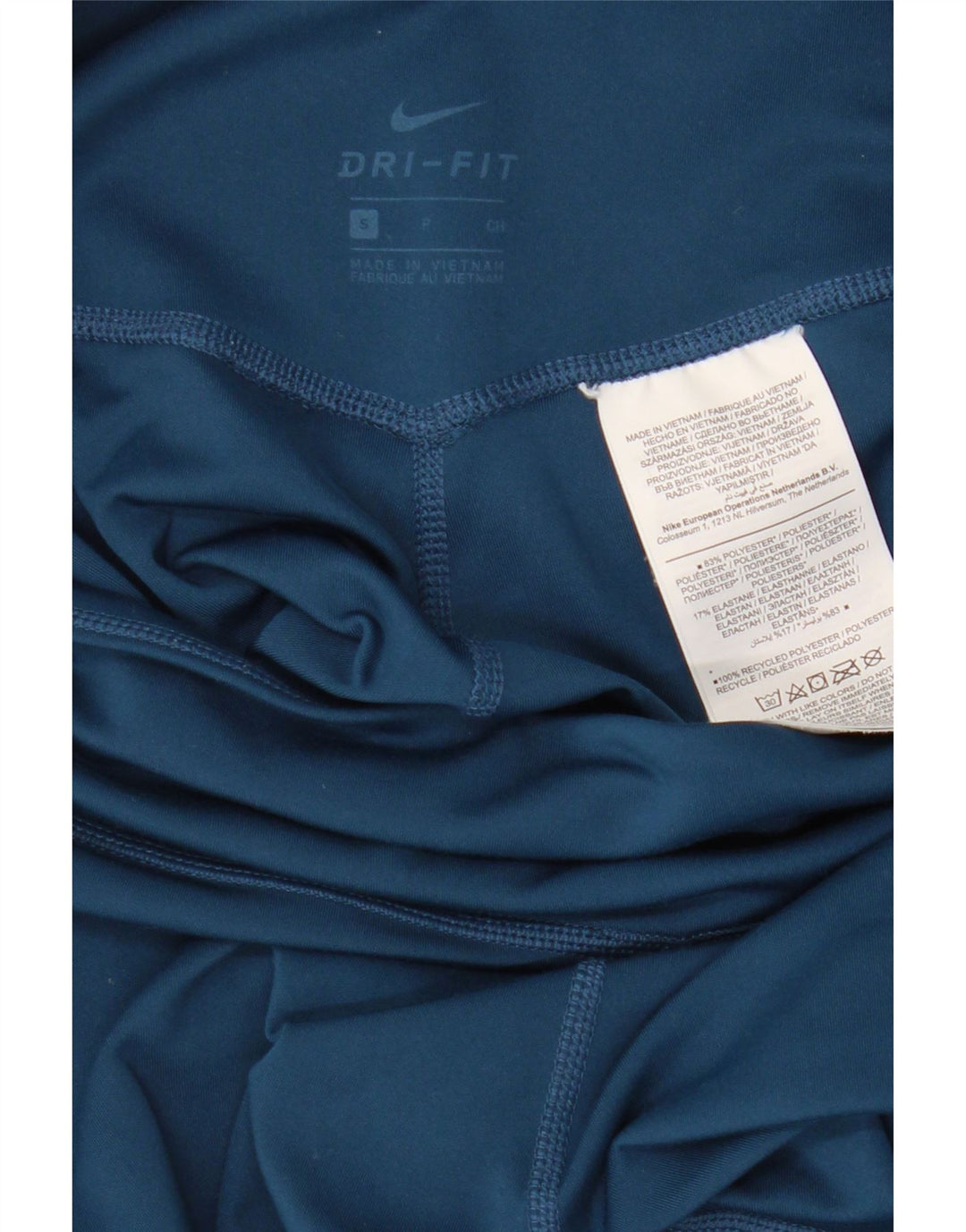 NIKE Leggings gráficos Dri Fit para mujer UK 8 Small Poliéster azul