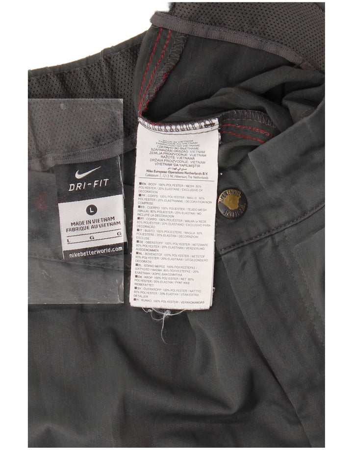 NIKE Pantalones cortos deportivos Dri Fit para hombre Poliéster gris grande