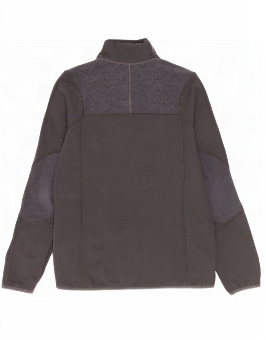 Patagonia Mujer Chándal Top Chaqueta UK 40 Grande Gris Colorblock