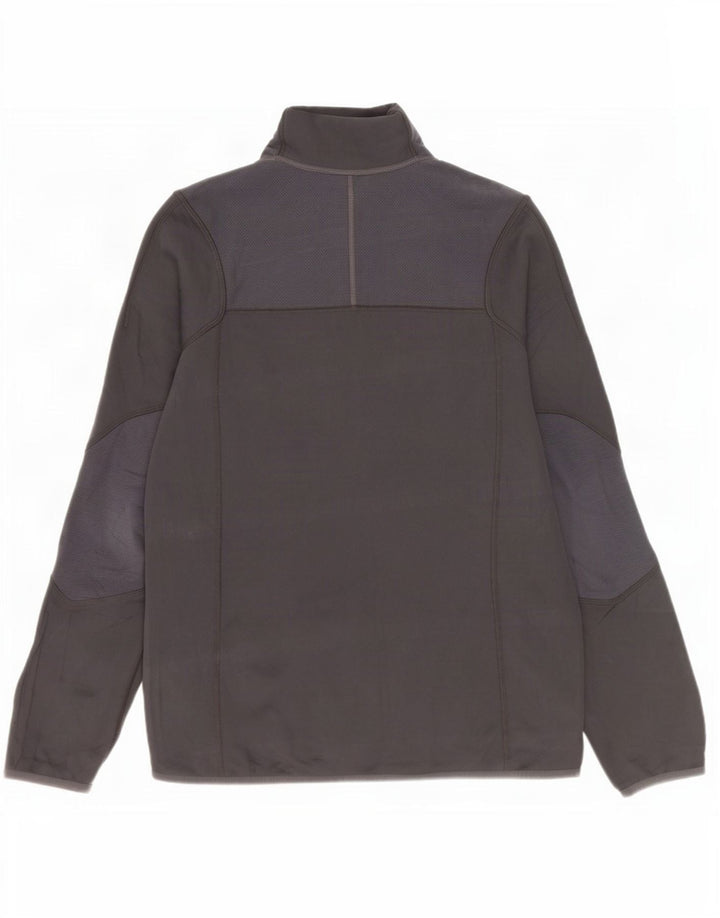 Patagonia Mujer Chándal Top Chaqueta UK 40 Grande Gris Colorblock