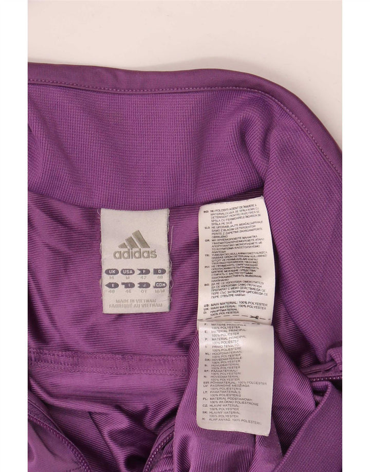 Adidas - Chaqueta de chándal para mujer, talla 40, poliéster morado mediano