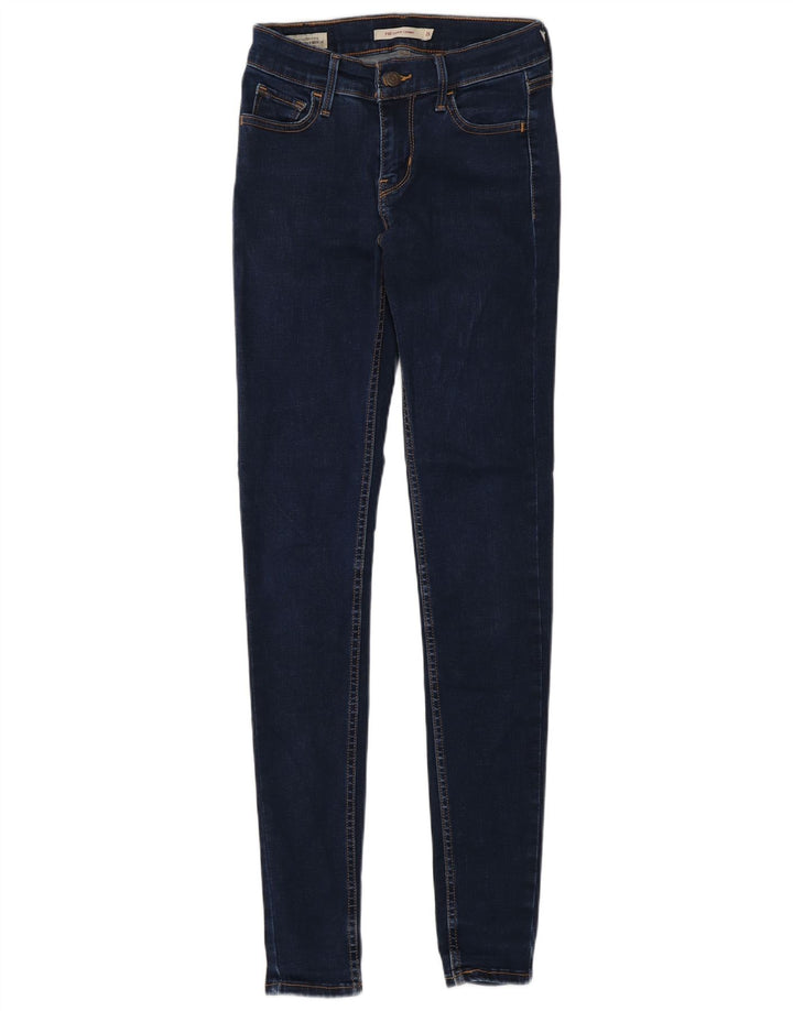 LEVI'S Vaqueros súper ajustados 710 para mujer W26 L32 Algodón azul marino
