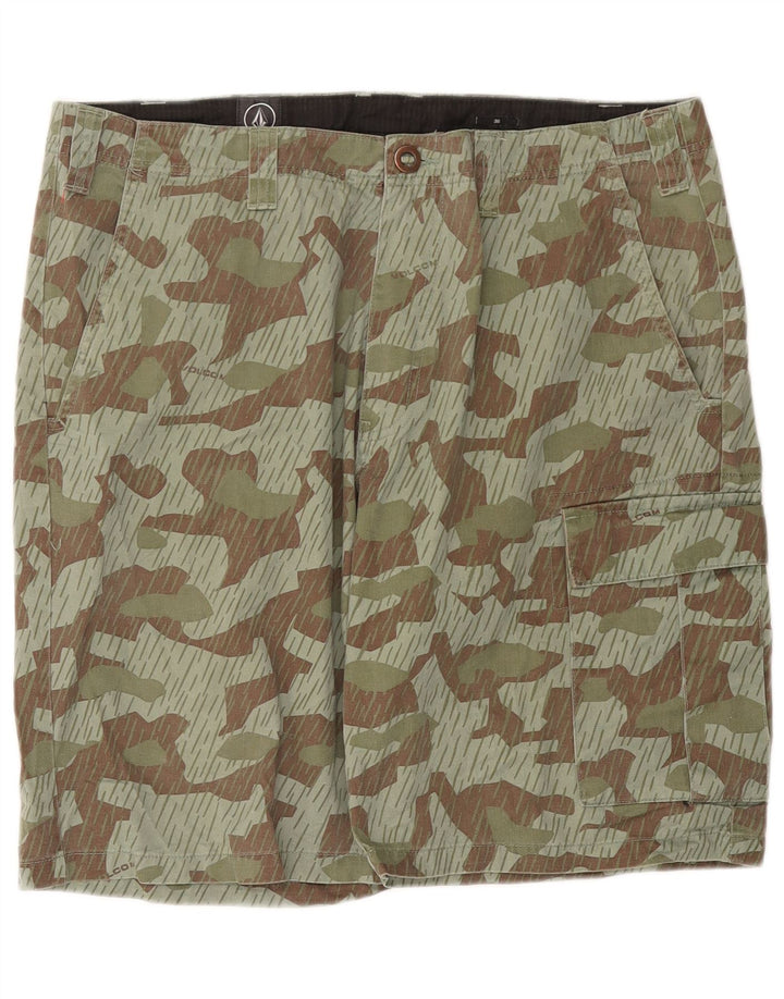 Volcom Shorts Cargo Hombre W36 Large Camuflaje Verde