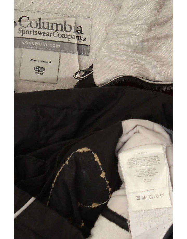 Columbia Chaqueta cortavientos para niño 14-15 años Nylon color block negro