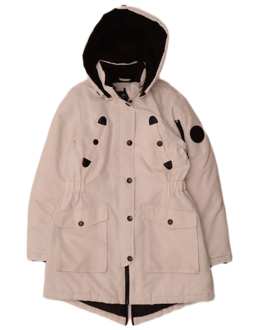 Diesel Parka Con Capucha Niña 11-12 Años Blanco Poliéster