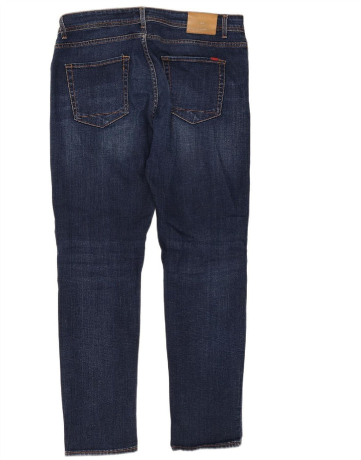 LIU JO Vaqueros rectos de corte regular para hombre W38 L32 Algodón azul
