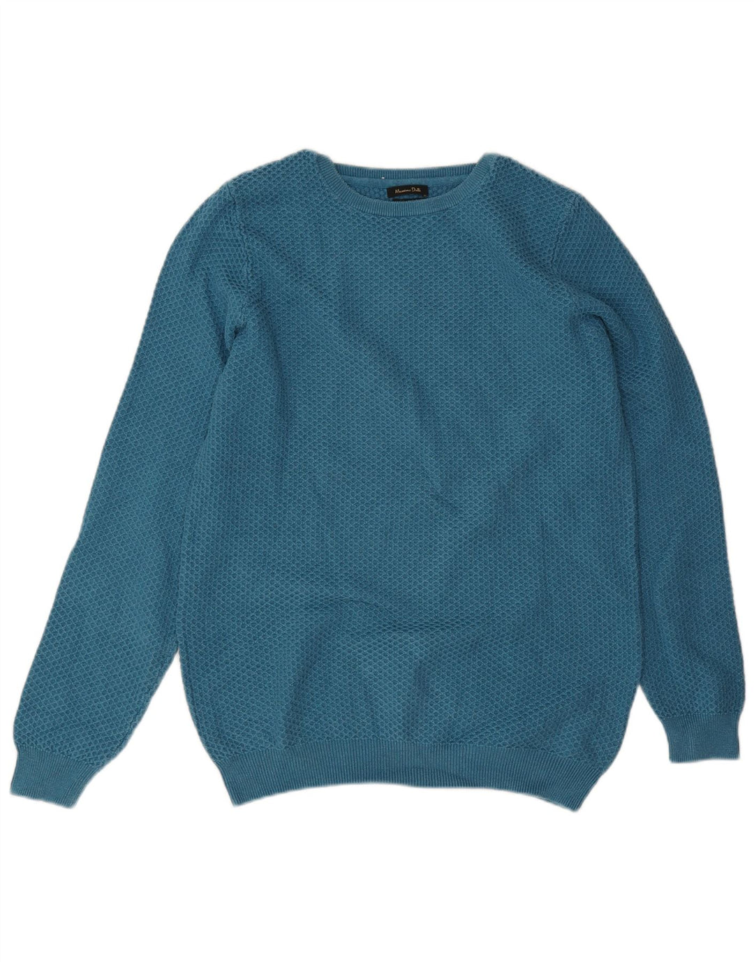 MASSIMO DUTTI Jersey De Cuello Redondo Hombre Large Azul Algodón