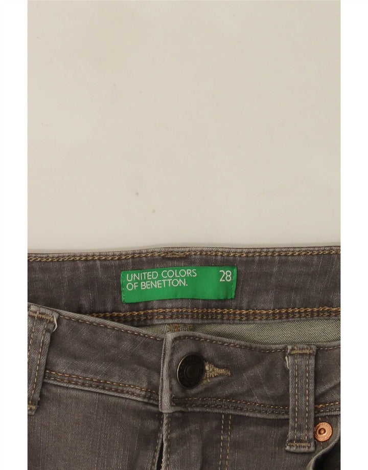 Benetton Vaqueros Skinny Bootcut W28 L33 Gris
