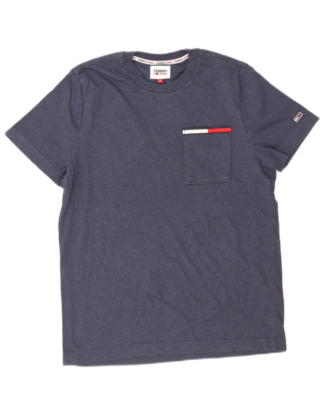 Camiseta Tommy Hilfiger Hombre Top Medium Azul Marino Algodón