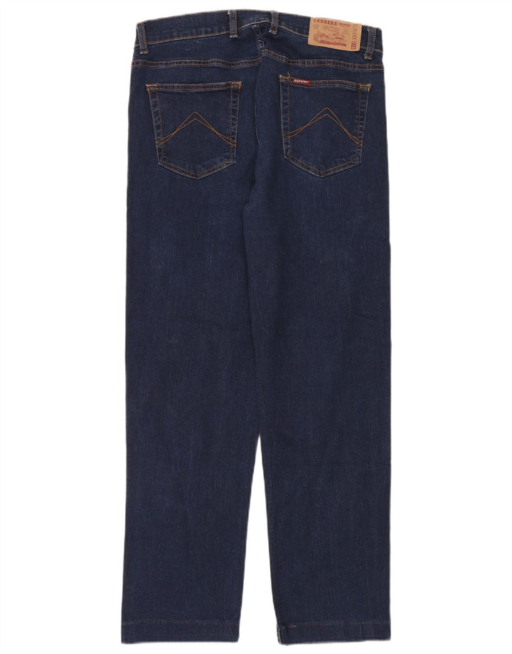 Carrera Mens 700 Regular Straight Jeans W34 L30 Algodón Azul Marino