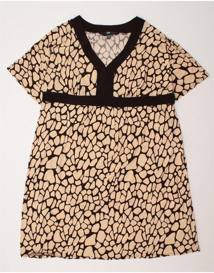 MOSSIMO Vestido tubo para mujer US 24 3XL Poliéster con manchas beige
