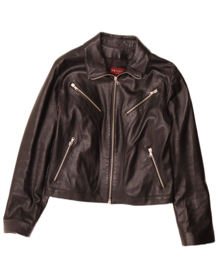 Chaqueta de cuero para mujer Private IT 44 Medium Black