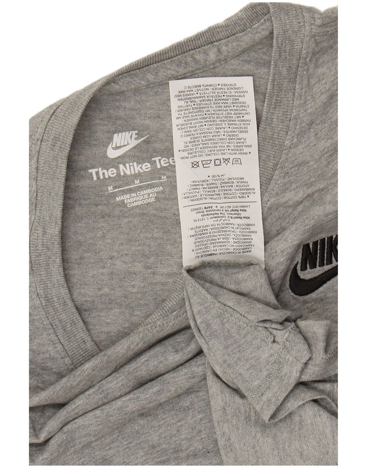Camiseta NIKE para mujer UK 40 Algodón moteado gris medio