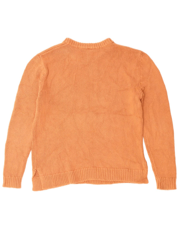 O'Neill Jersey de cuello redondo para mujer UK 44 Algodón naranja mediano