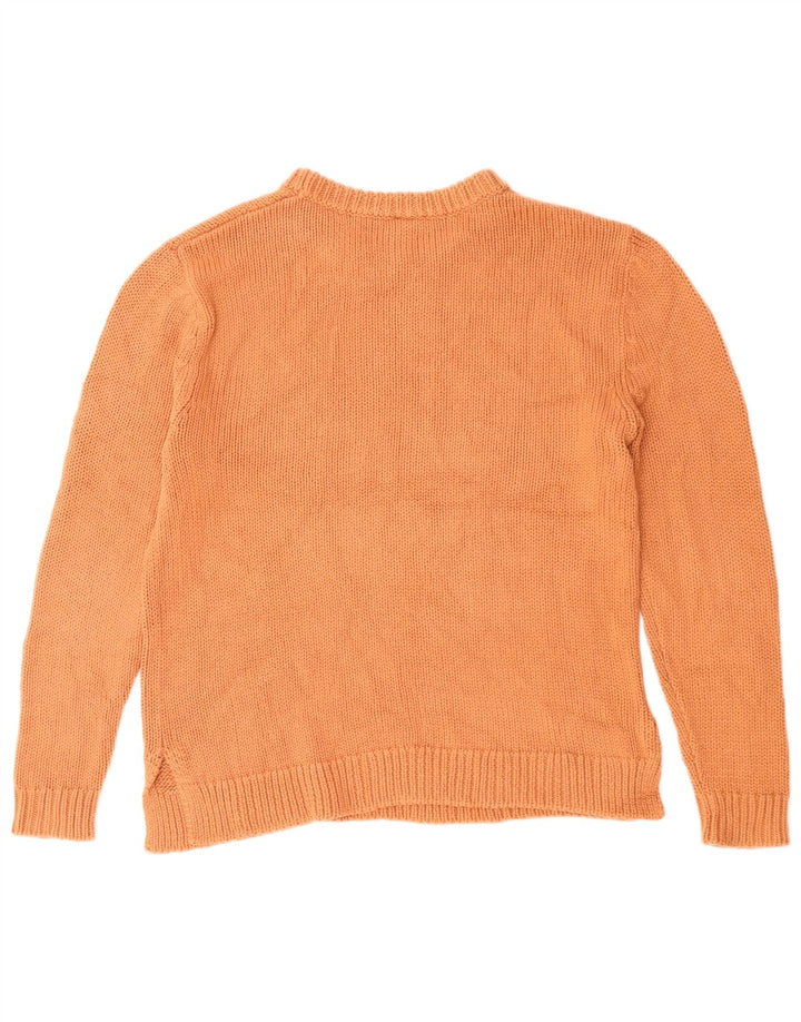 O'Neill Jersey de cuello redondo para mujer UK 44 Algodón naranja mediano