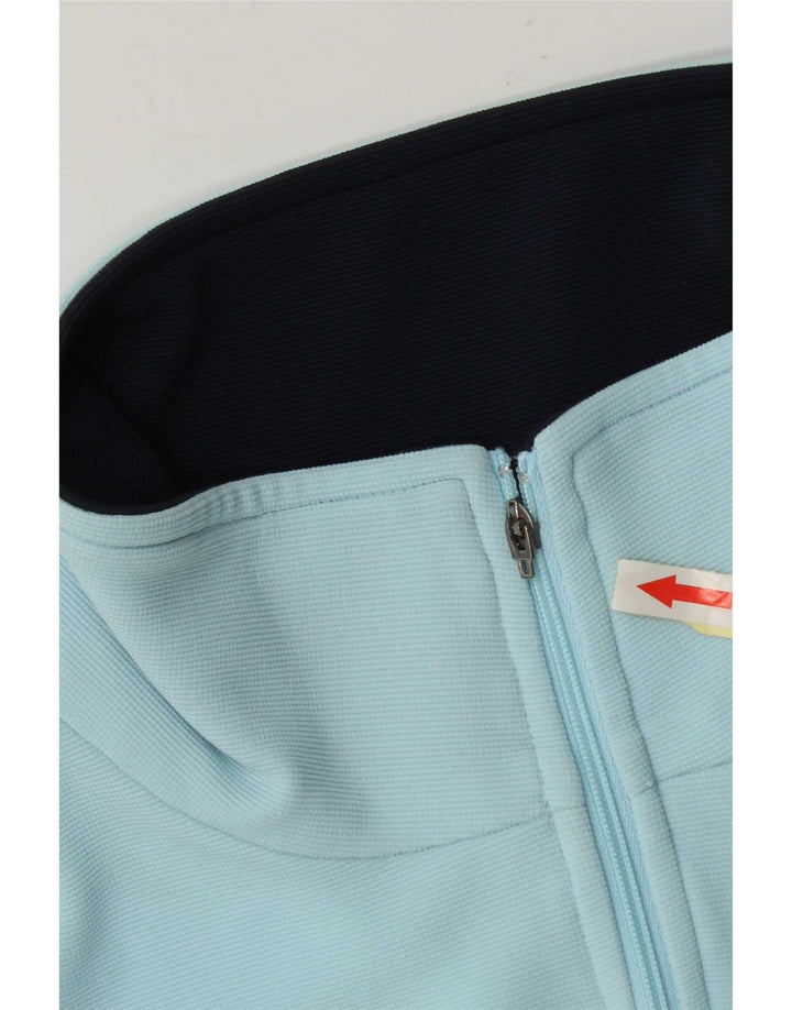 Kappa Chaqueta de chándal para mujer UK 44 Poliéster con bloques de color azul medio