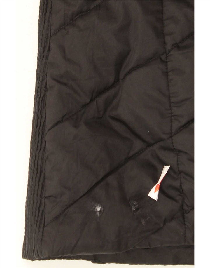 Nautica Chaqueta acolchada con capucha para mujer UK 44 Mediana Poliéster negro