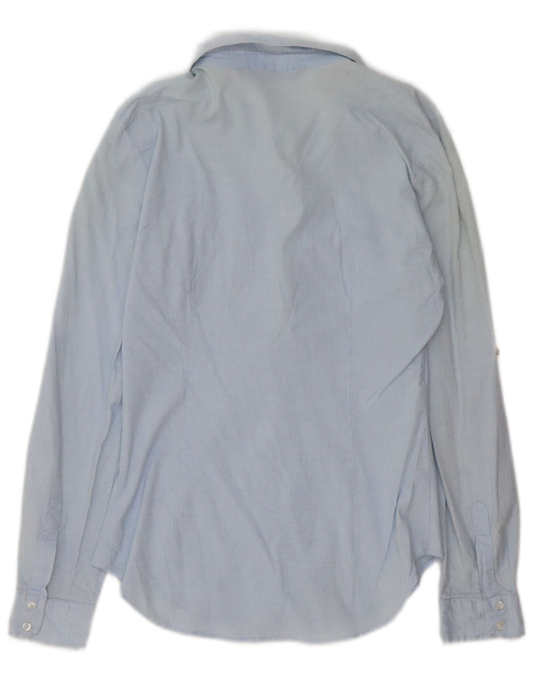 Zara Mujer Jersey Camisa UK 10 Small Azul