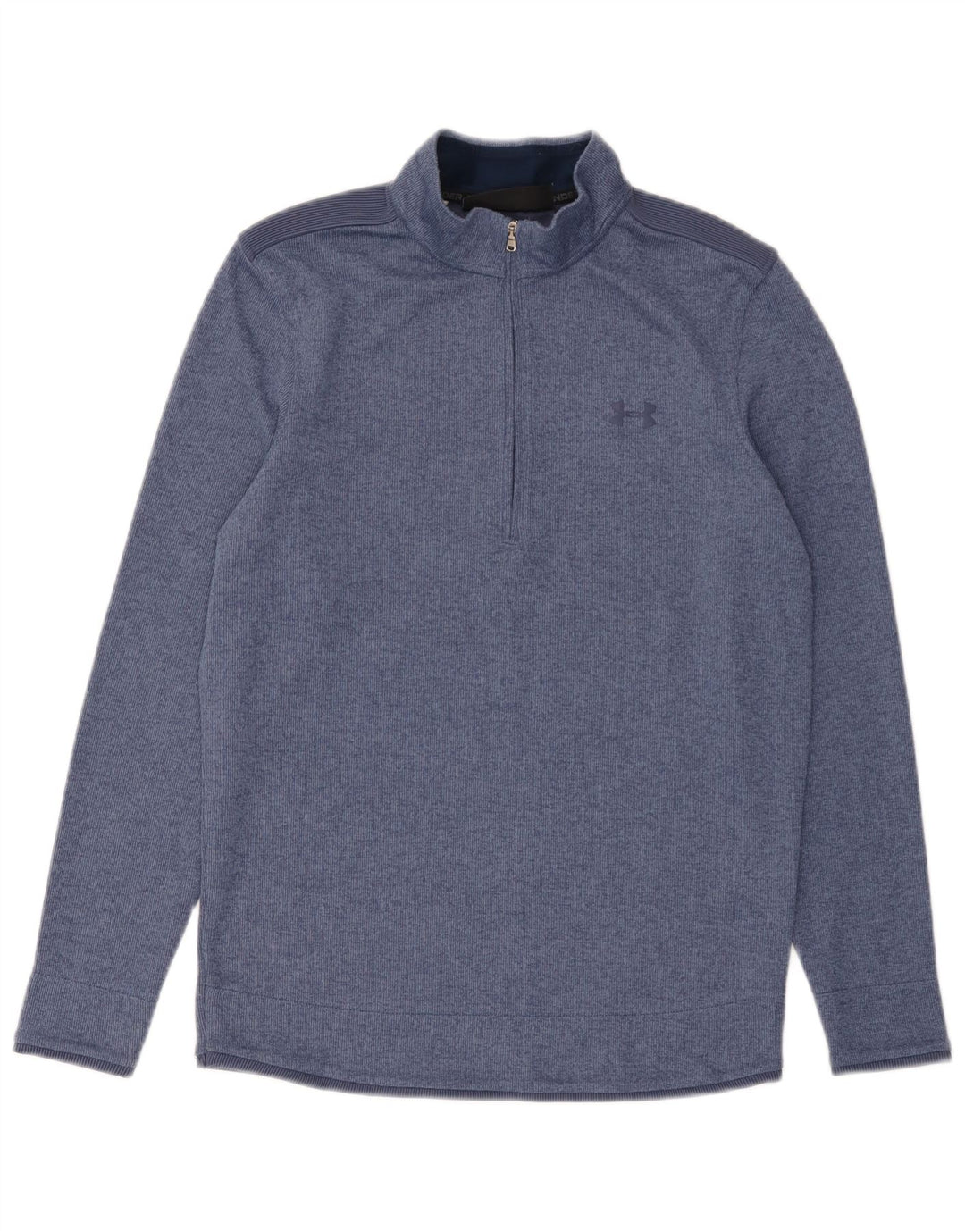 Under Armour Hombre Cold Gear Zip Neck Jersey Chándal Top Pequeño Azul