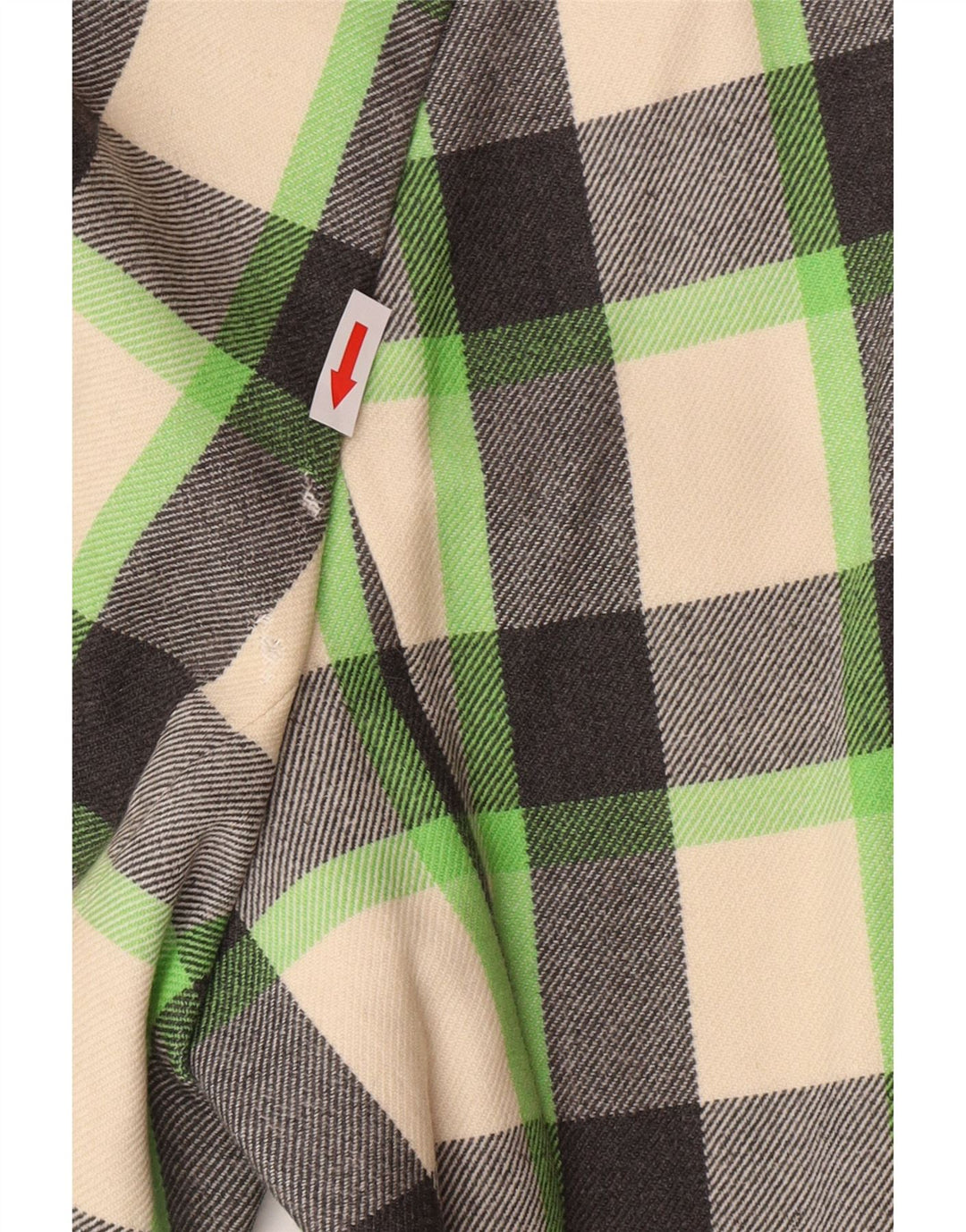 Vintage mujer abrigo Reino Unido 12 medio multicolor comprobar nueva lana