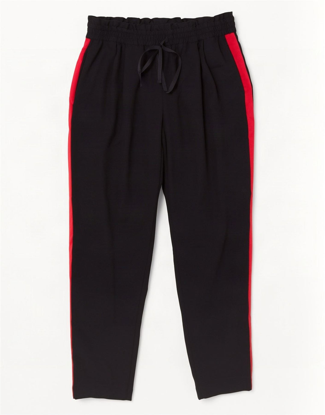 Zara Mujer Pantalones De Chándal UK 42 Mediano Negro Colorblock