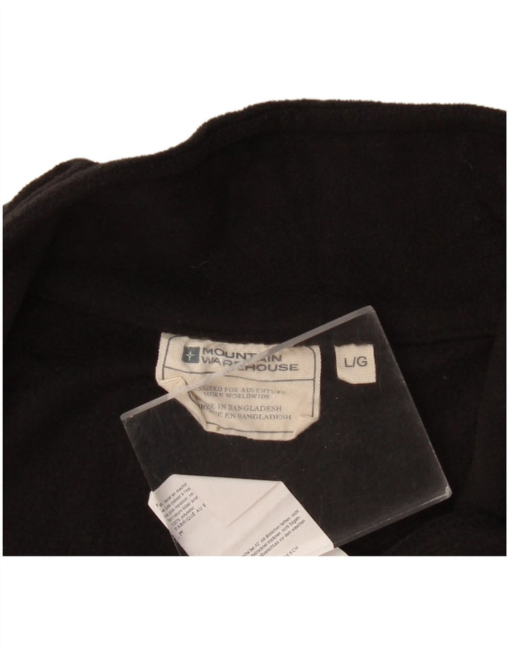Jersey de forro polar con cuello y cremallera para hombre de Mountain Warehouse Poliéster negro grande