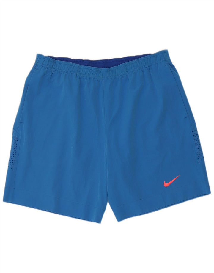 Pantalones cortos deportivos Nike Dri Fit para hombre XL Poliéster azul