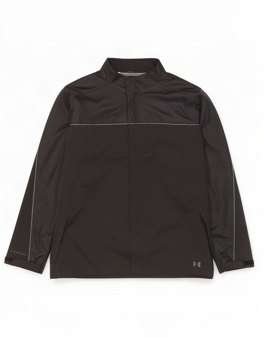 Under Armour Chaqueta de chándal para hombre, talla 4XL, poliéster color block negro
