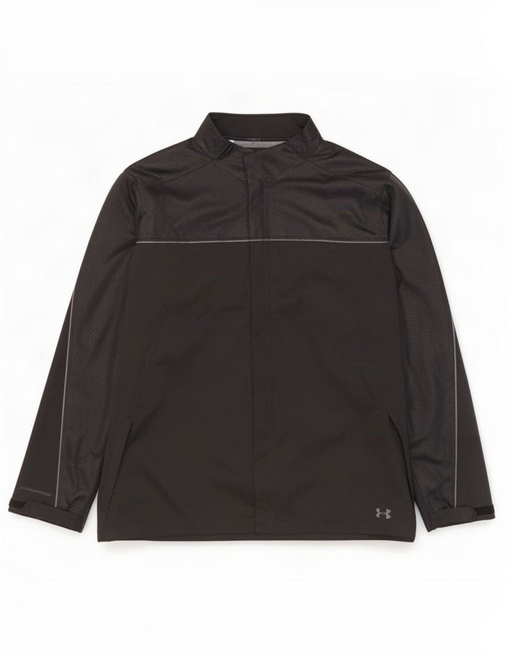 Under Armour Chaqueta de chándal para hombre, talla 4XL, poliéster color block negro