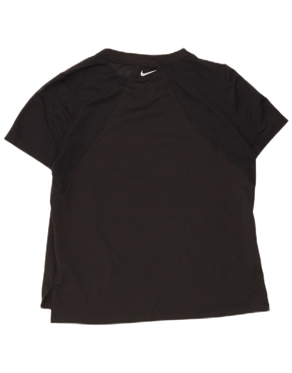 Nike Camiseta para mujer Top UK 12 Medium Negro Poliéster