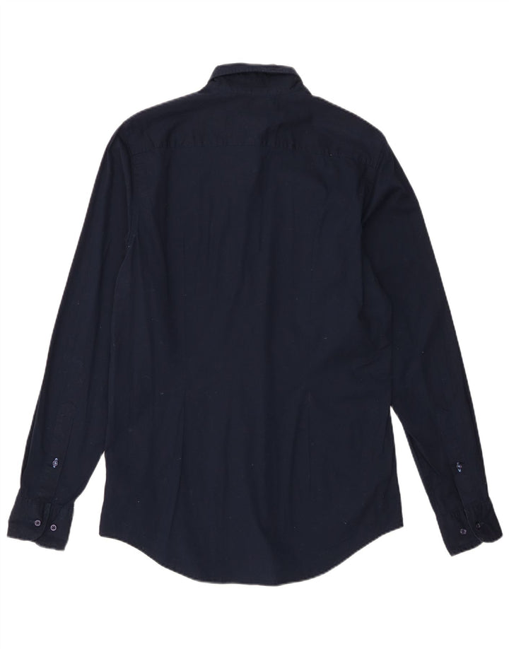 Camisa Tommy Hilfiger Hombre Slim Fit Algodón Azul Marino Medio