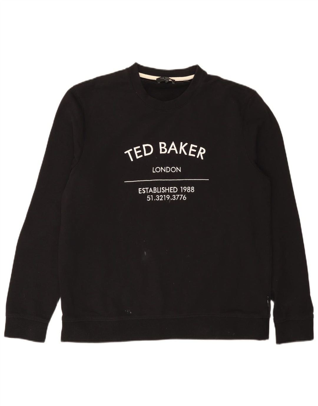 Ted Baker - Sudadera gráfica para hombre, talla 4, algodón negro grande