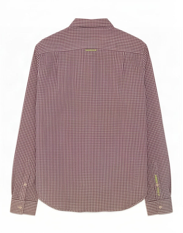 Camisa Superdry Para Hombre De Algodón A Cuadros Morado Pequeño