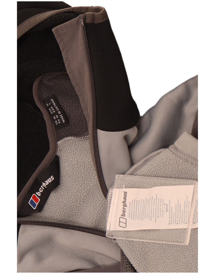 Berghaus Hombre Sudadera Con Capucha Y Cremallera Poliéster Color Block Gris Medio