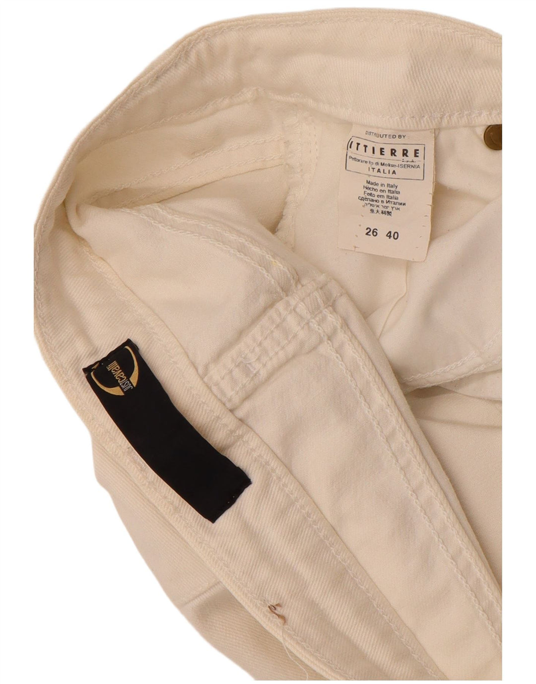 Vaqueros Bootcut Mujer Just Cavalli W26 L30 Algodón Blanco