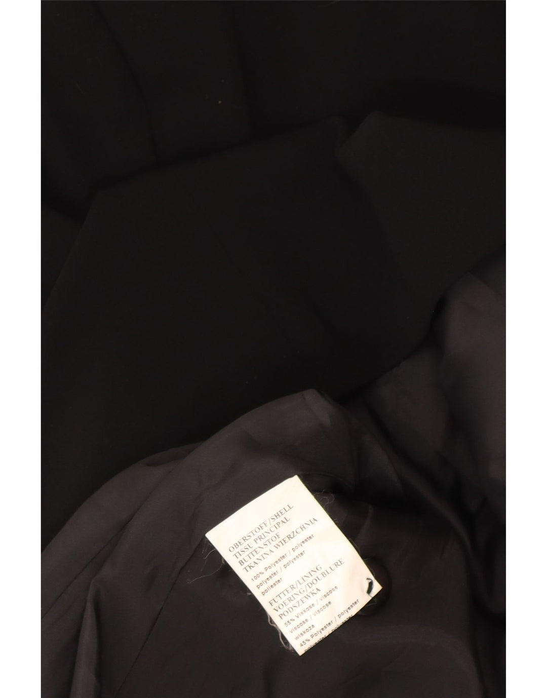 Marcona Chaqueta Blazer de 3 Botones para Mujer UK 46 Grande Poliéster Negro
