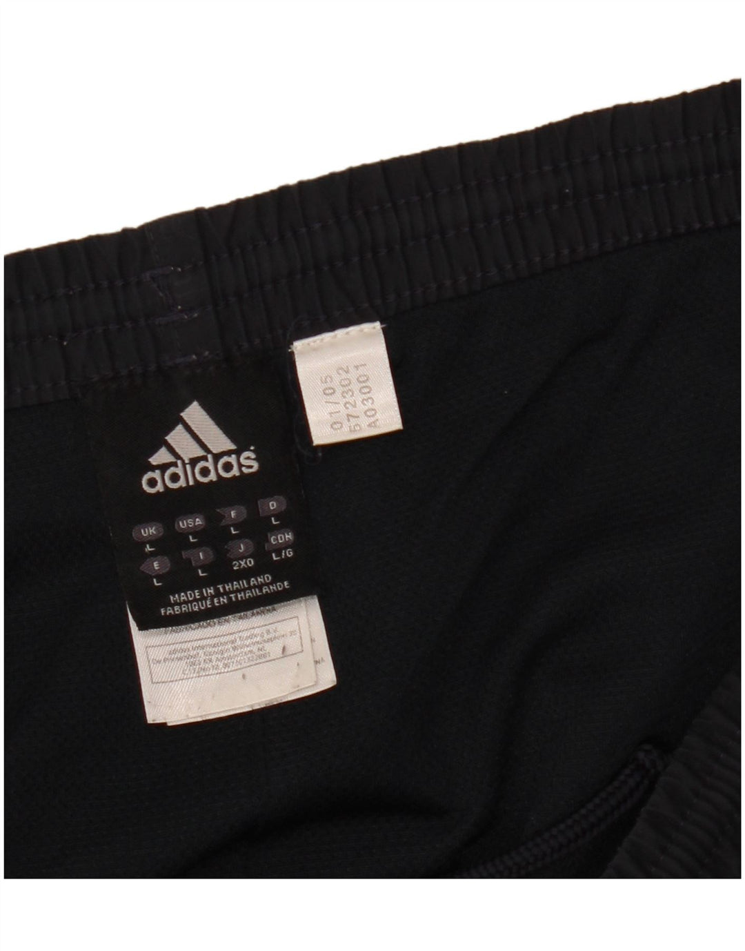 Adidas - Pantalones cortos deportivos para hombre, talla grande, poliéster, color azul marino