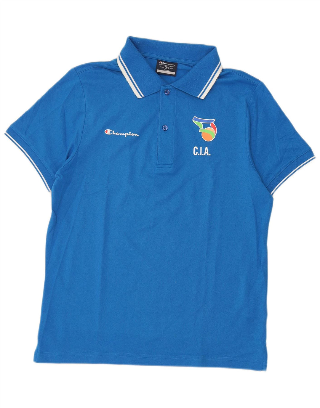 Champion Polo Gráfico Para Hombre Algodón A Rayas Azul Pequeño