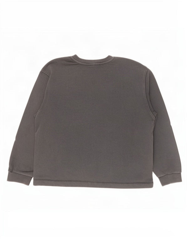 Zara Mujer Gráfico Sudadera De Gran Tamaño Jersey Reino Unido 44 Gris Medio