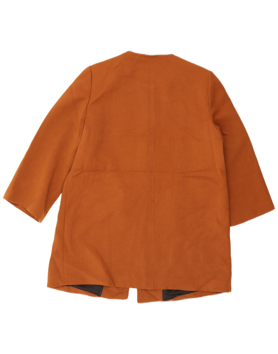 Zara Mujer Abrigo ES 40 XL Marrón Poliéster