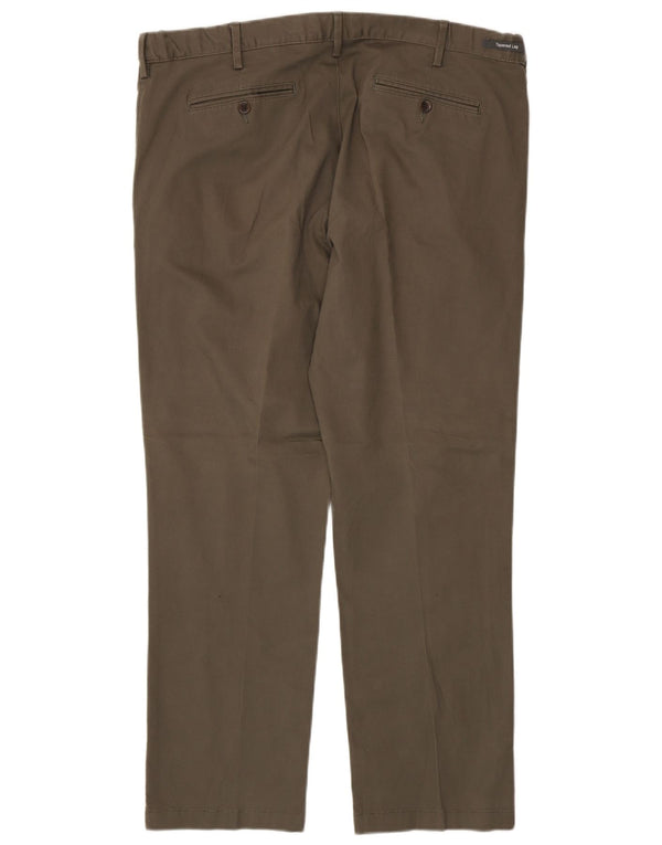 Marks & Spencer Pantalones chinos rectos para hombre W40 L31 Algodón caqui