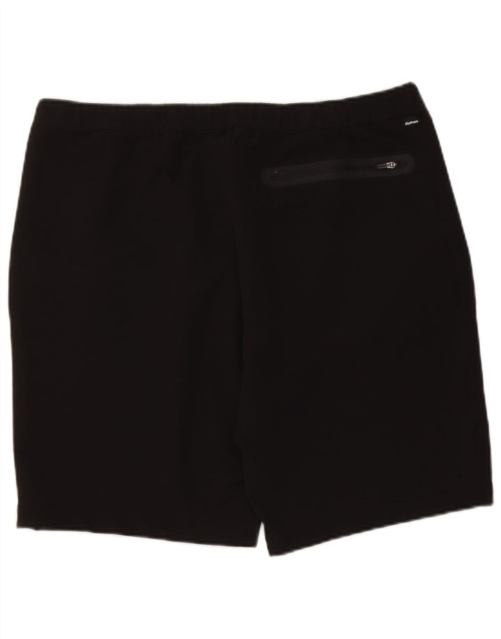 Rohan - Pantalones cortos deportivos para hombre, talla grande, nailon negro