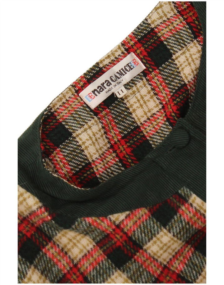 Enara Camice Chaqueta tipo blazer corta con 5 botones para mujer UK 44 Medium Red Check