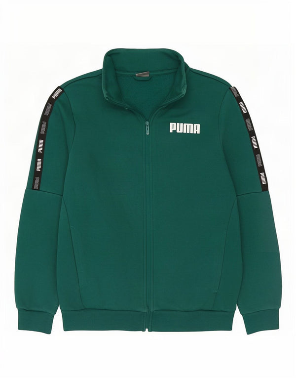Puma Chaqueta De Chándal Con Estampado Gráfico De Algodón Color Block Verde Medio |