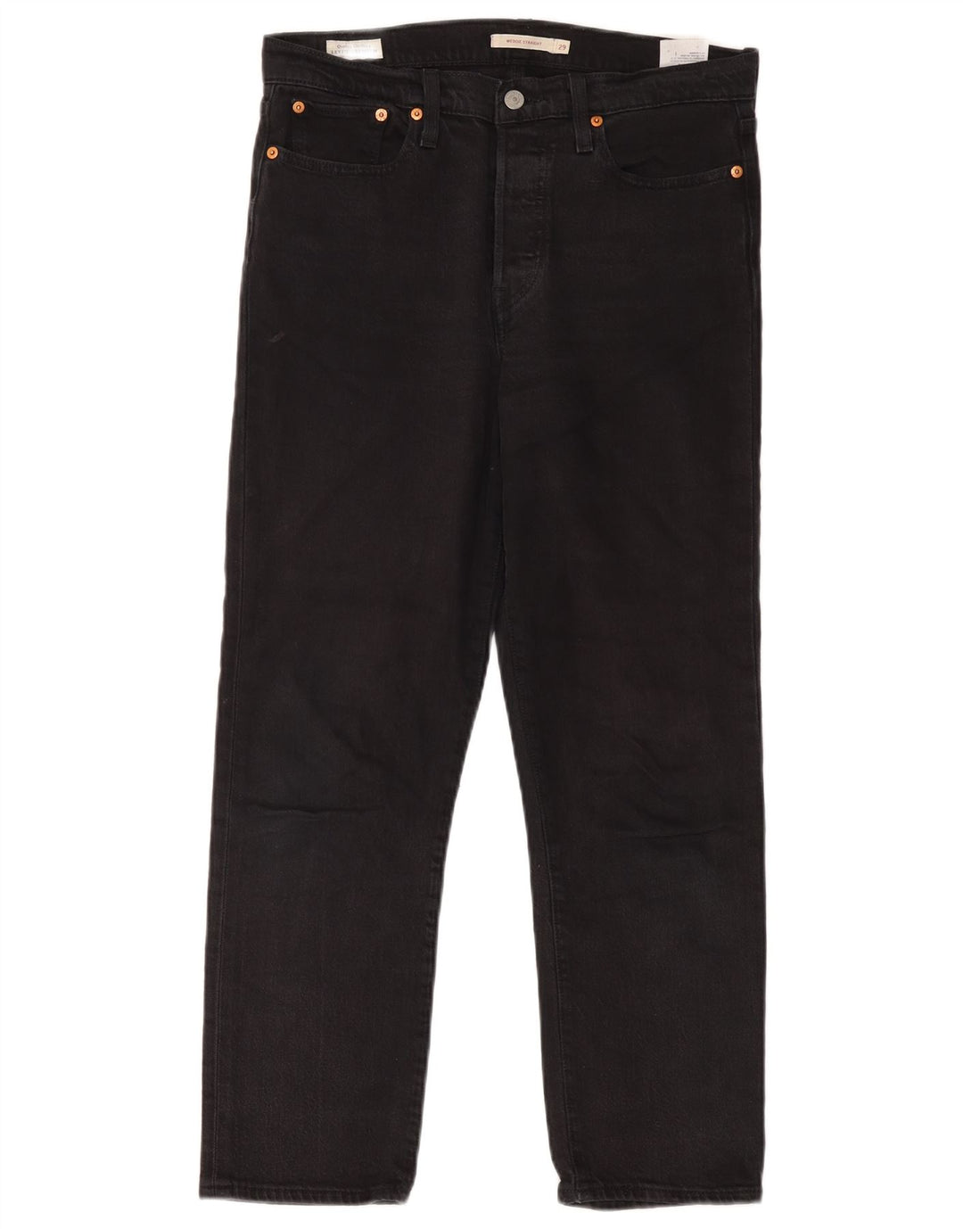 Levi's Vaqueros Rectos Wedgie Para Mujer W29 L28 Algodón Negro