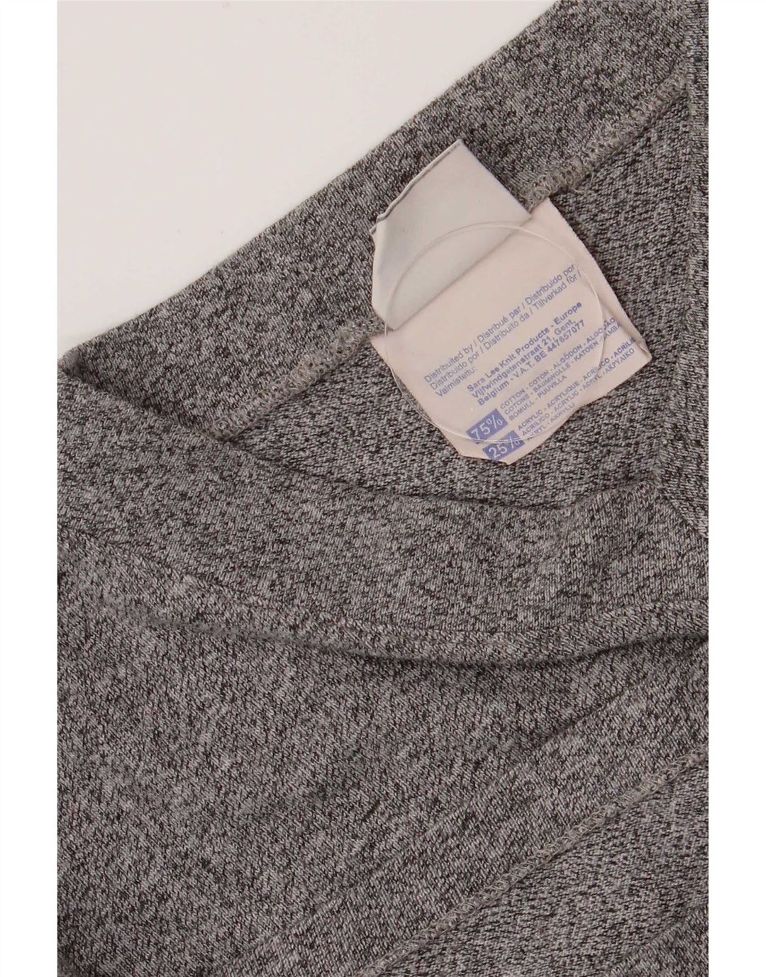 Champion Camiseta para hombre Top de algodón moteado gris medio