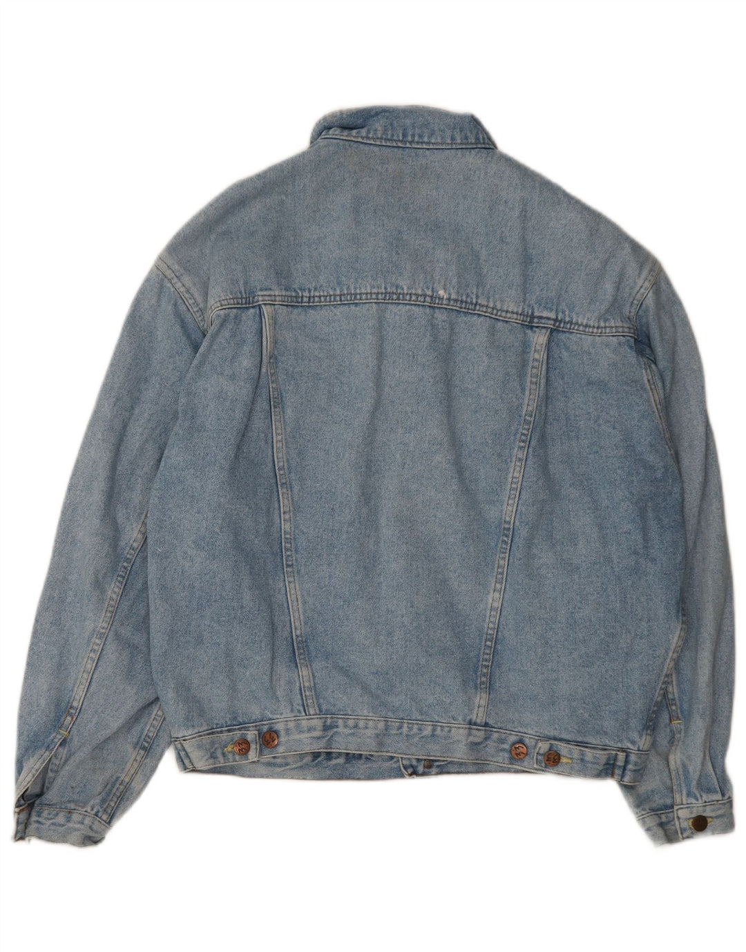 Vintage hombres chaqueta de mezclilla Reino Unido 40 azul grande