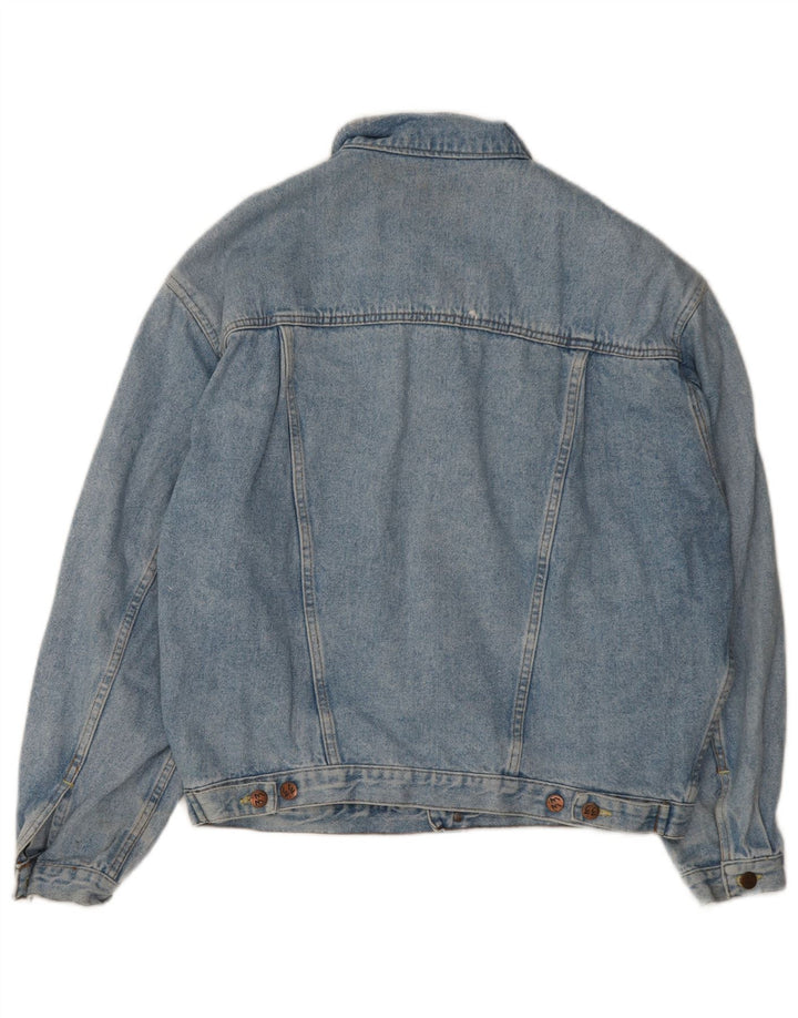 Vintage hombres chaqueta de mezclilla Reino Unido 40 azul grande